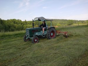 První pomocník Hanomag Perfect 400 (ne ten řidič, traktor)